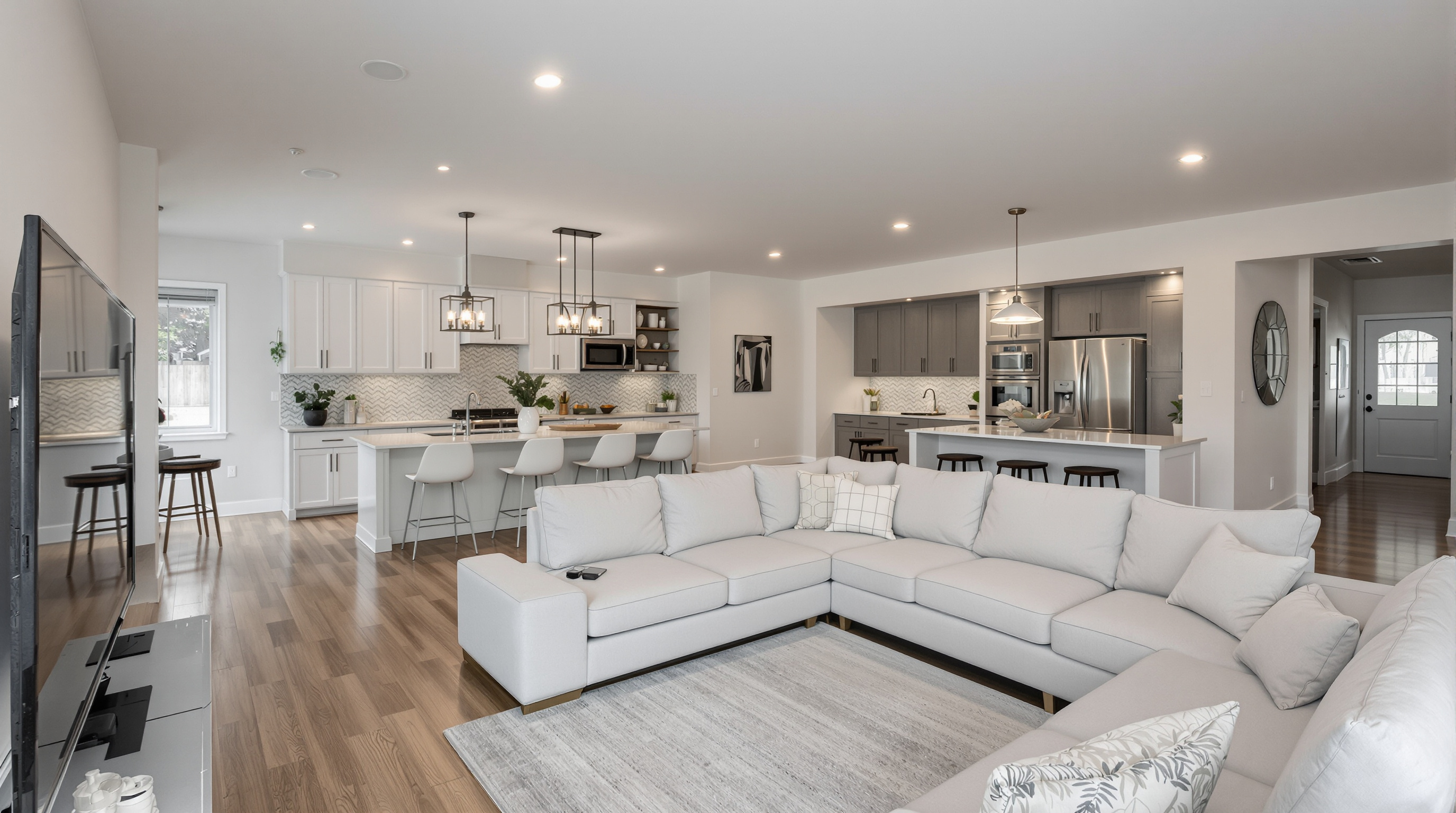 Room addition with modern finishing